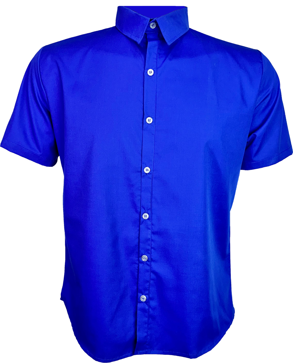 Camisa social masculina manga curta